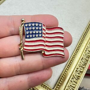 American Flag Pin Brooch Memorial Day 4th of July Jewelry Veterans Day